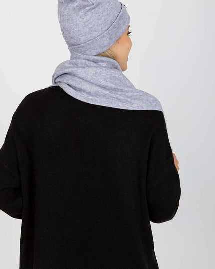 Elegant Angora Blend Winter Hat and Scarf Duo