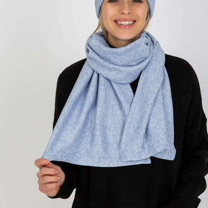 Elegant Angora Blend Winter Hat and Scarf Duo
