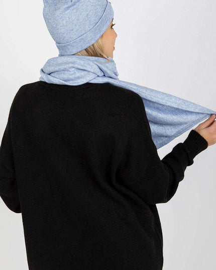 Elegant Angora Blend Winter Hat and Scarf Duo