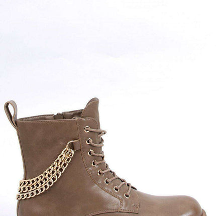 Lace-Up Women's Boots with Chains - Model 174510