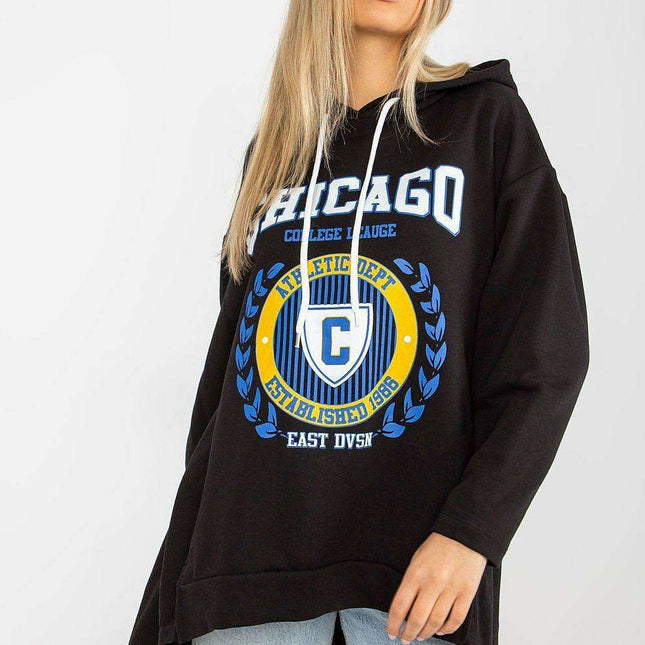 Chic Asymmetrical Hooded Sweatshirt