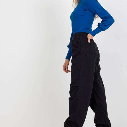 Chic Ribbed Blouse With Wide Cuffed Sleeves Effortless Style