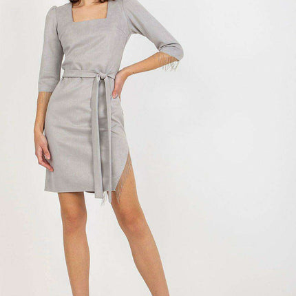 Chic Tassel-Embellished Evening Dress