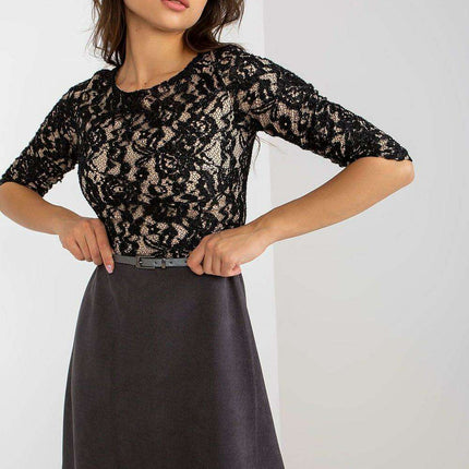 Timeless Grace: Lakerta Lace Evening Gown