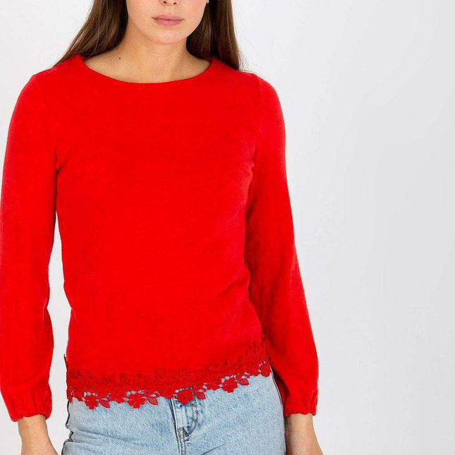 Elegant Long Sleeve Wool Blend Top