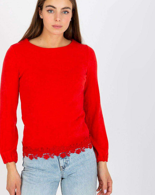 Elegant Long Sleeve Wool Blend Top