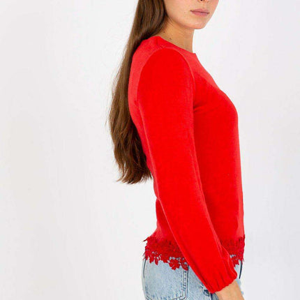 Elegant Long Sleeve Wool Blend Top