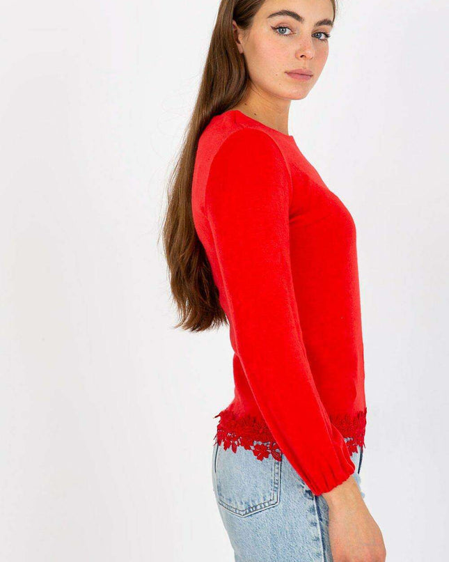 Elegant Long Sleeve Wool Blend Top