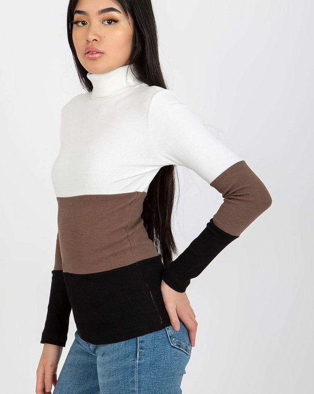 Elegant Ribbed Turtleneck Knit Pullover Inspired by Paris