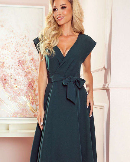 Fuchsia Brocade Scarlett Evening Gown by Numoco