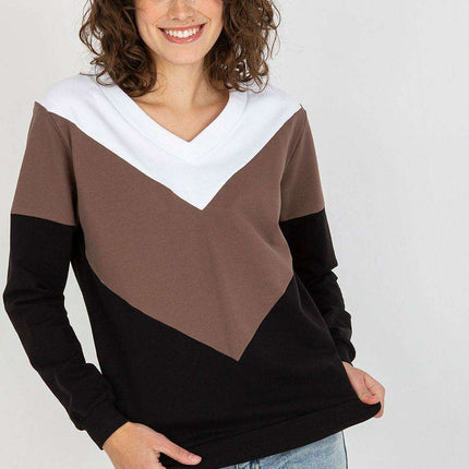 Chic Heart Neckline Cozy Sweatshirt