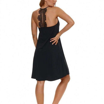 Elegant Black Lupo Line Nightshirt for Women