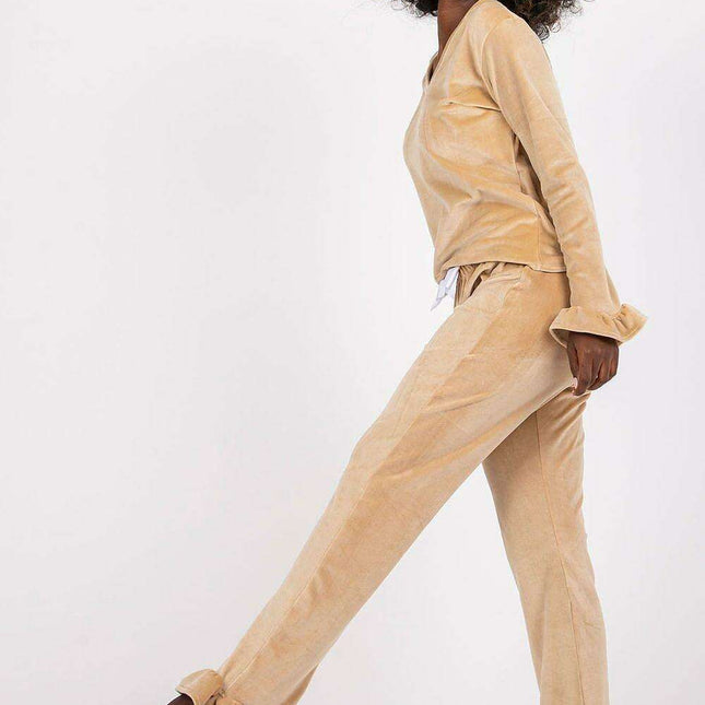 Chic Velour Pajama Ensemble Elegant Sleepwear Rue Paris