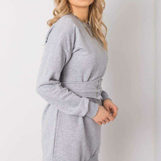 Parisian Chic Tracksuit Mini Dress For Everyday Wear