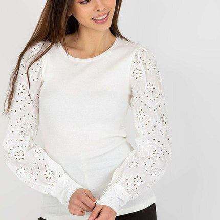 Sophisticated Lace Sleeve Blouse