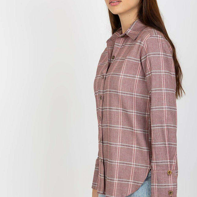 Lakerta Plaid Women's Shirt - Stylish Long Sleeve Top for Women