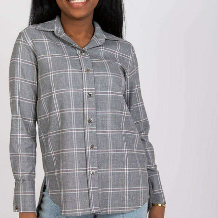 Lakerta Plaid Women's Shirt - Stylish Long Sleeve Top for Women