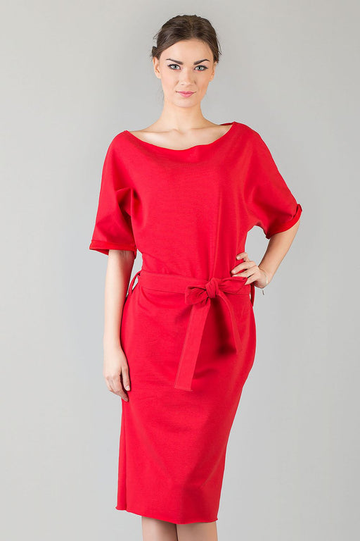 Elegant Kimono Style Knit Daydress - Tessita Model 42696