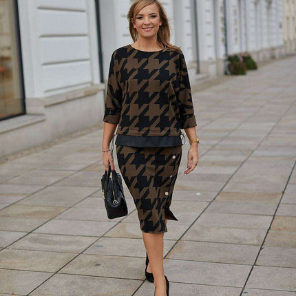 Aurora Elegance Luxe Jacquard Ensemble