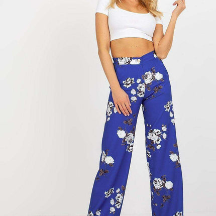 Chic High-Rise Wide Leg Trousers - Lakerta by Women's Wear