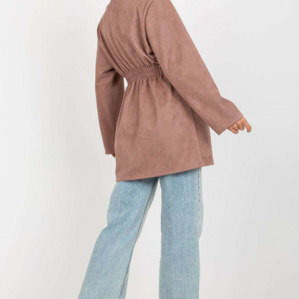 Sophisticated Buttoned Overcoat with Spacious Front Pockets