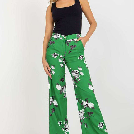 Chic High-Rise Wide Leg Trousers - Lakerta by Women's Wear