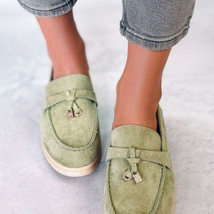 Elegant Ecological Suede Moccasins - Model 176040