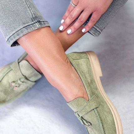 Elegant Ecological Suede Moccasins - Model 176040