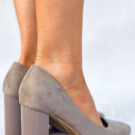 Elegant Block Heel Pumps - Model 176095