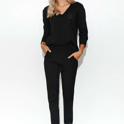 Chic Makadamia Elegance Tracksuit Set