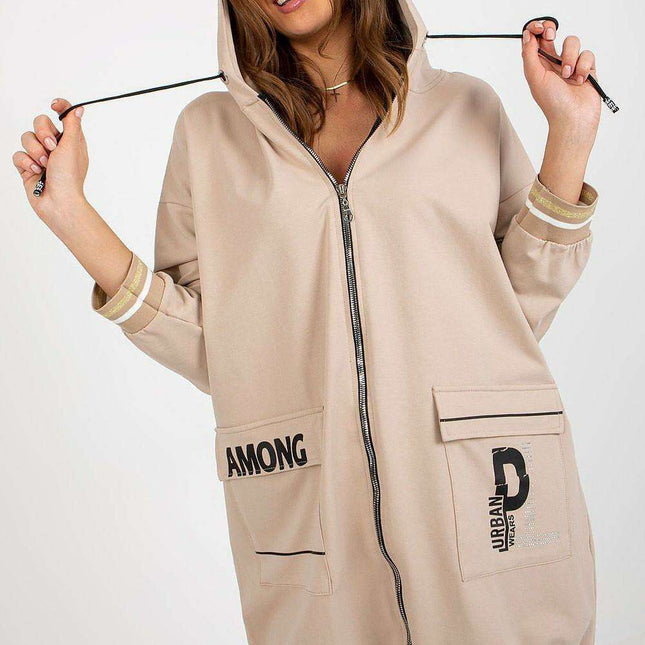 Women’s Extended Length Hooded Zip Sweatshirt