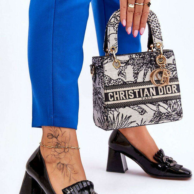 Elegant Block Heel Pumps - Model 176396