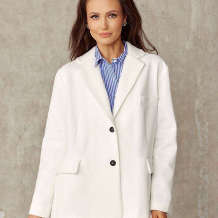 Chic Tailored Lapel Jacket by Roco Fashion