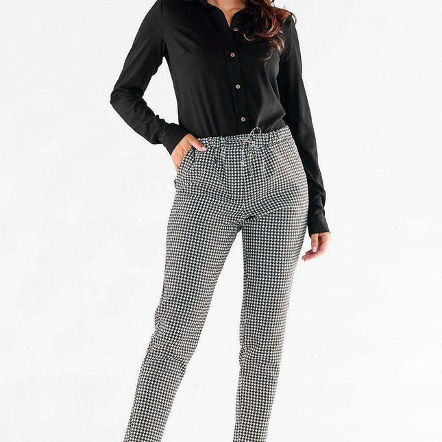 Stylish Elastic Waist Trousers for Women: Awama Collection