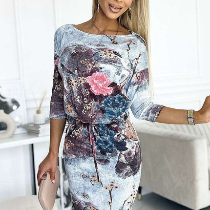 Sporty Chic Floral Daydress with Elegant Touch by Numoco