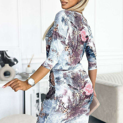 Sporty Chic Floral Daydress with Elegant Touch by Numoco