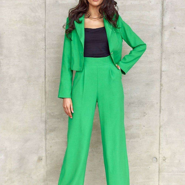 Chic Wide-Leg Bell-Bottom Trousers for Women by Roco Fashion