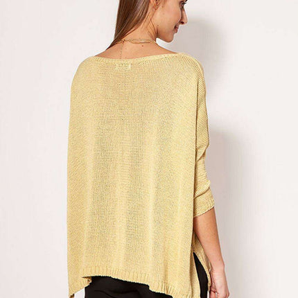 Luxurious Metallic Oversized Knit Sweater MKM