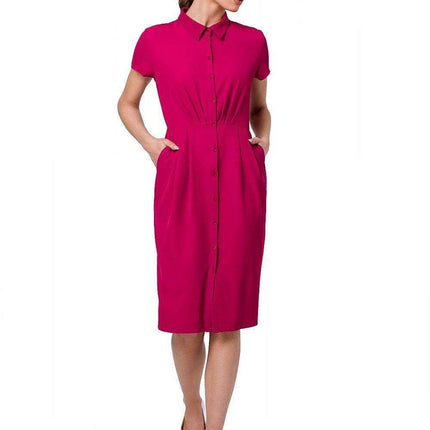 Chic Front-Button Daytime Dress