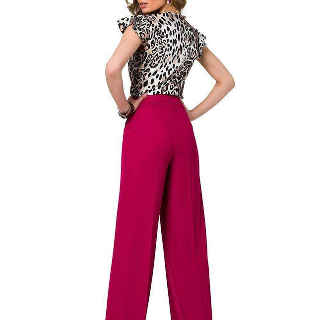 Chic Women's Flared Trousers with Tailored Waist Details
