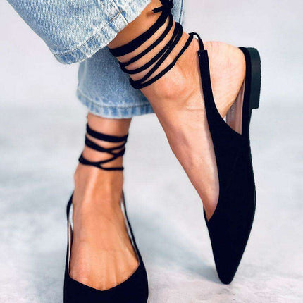 Elegant Suede Ballet Flats - Model 177344