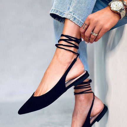 Elegant Suede Ballet Flats - Model 177344