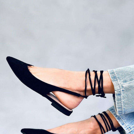 Elegant Suede Ballet Flats - Model 177344