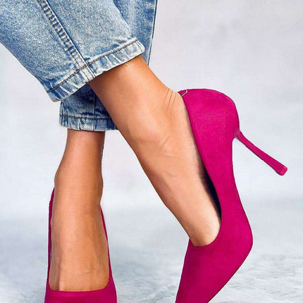 Chic Suede Stiletto Pumps - Style 177361