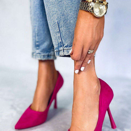 Chic Suede Stiletto Pumps - Style 177361