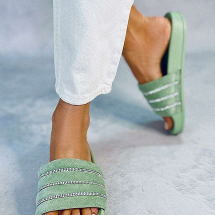 Chic Sparkling Women's Flip-flops - Model 177637