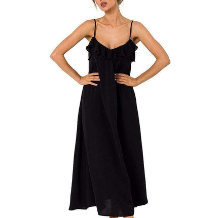 Elegant Ruffle Midi Dress