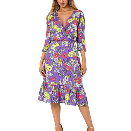 Charming Ruffled Midi Dress for Summer