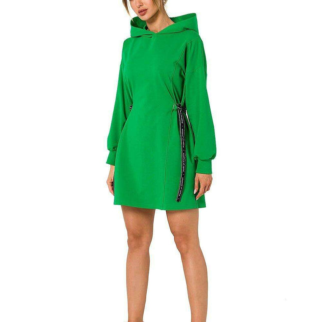 Cozy Hooded Mini Dress Tunic