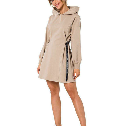 Cozy Hooded Mini Dress Tunic
